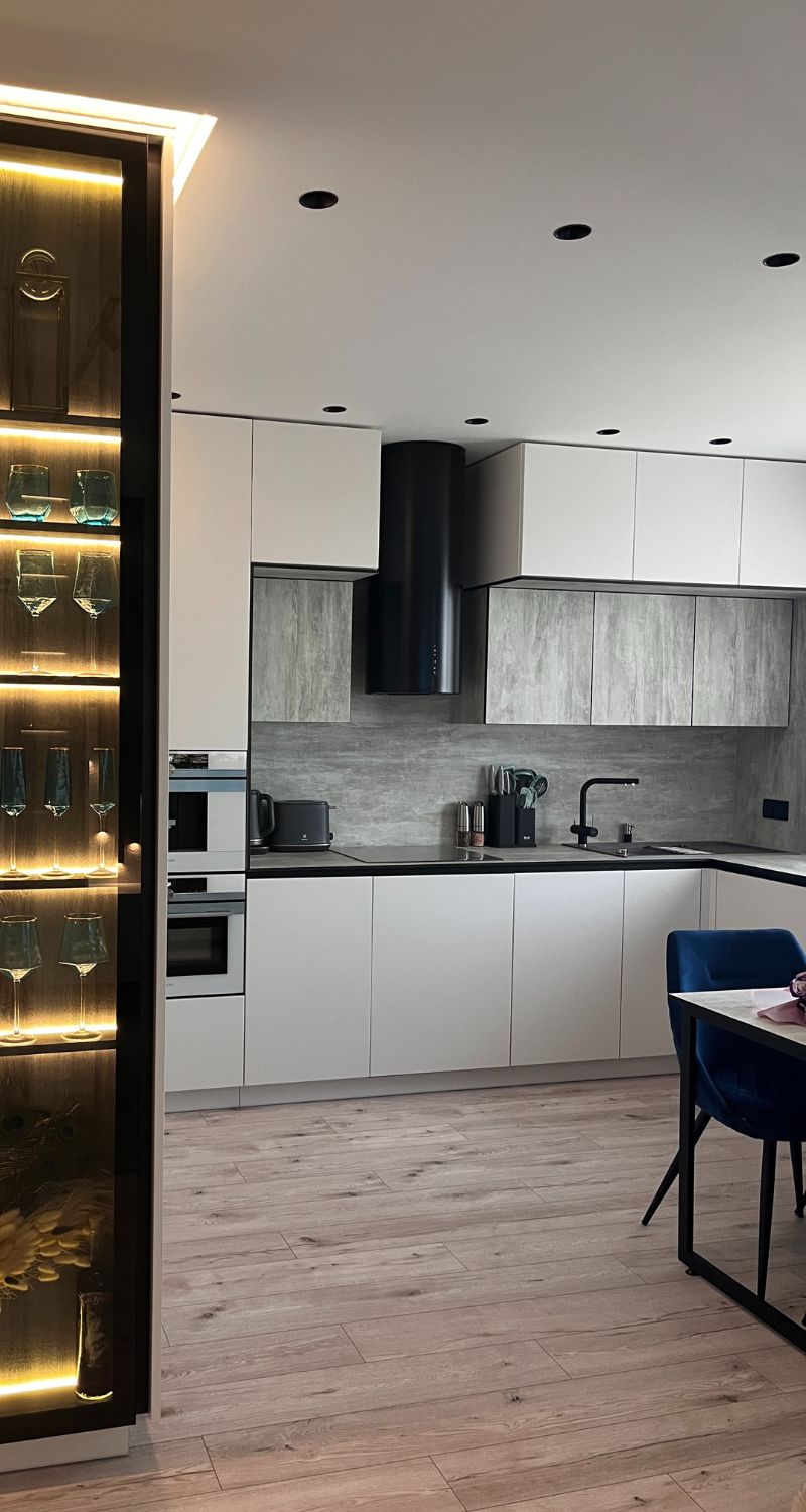 Кухня из крашенного мдф